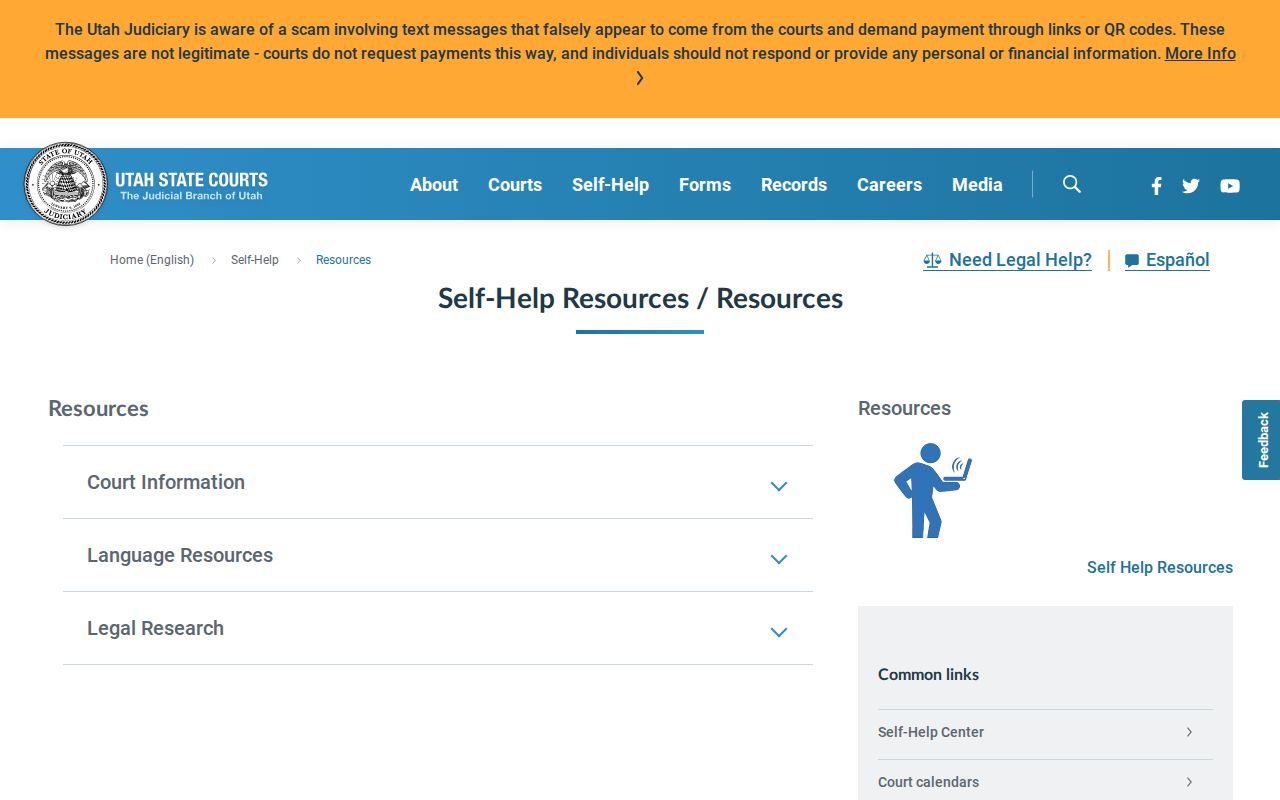 Garfield County court calendar resource page